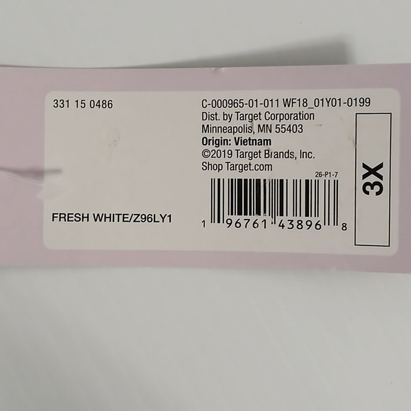 Wild Fable‎ Women's White Fleece Sweat Shorts Size 3X - Picture 6 of 6